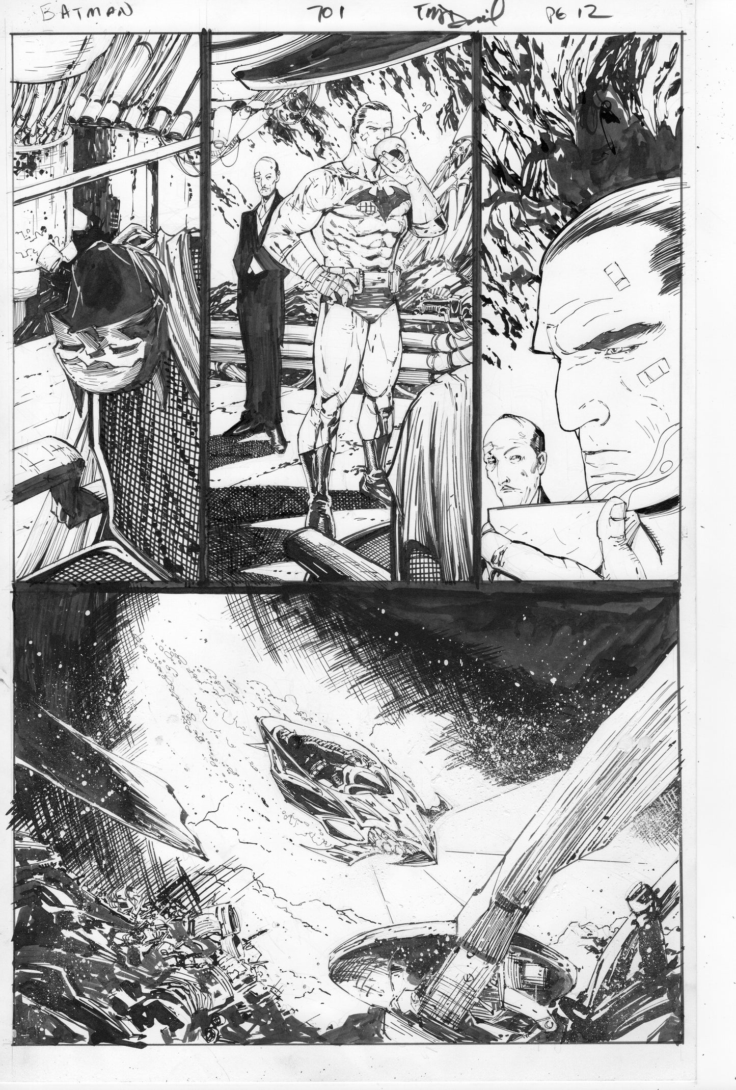 BATMAN #701 Bruce in Cave