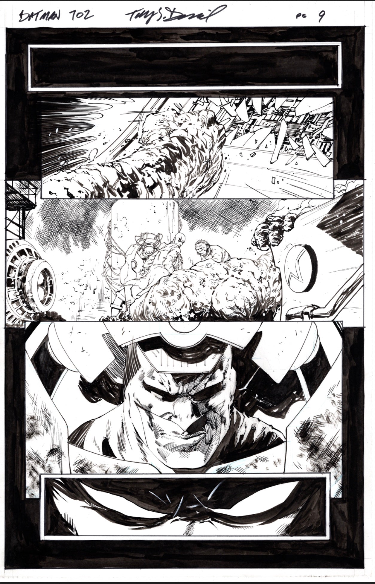 BATMAN 702 by TONY S DANIEL Original Art
