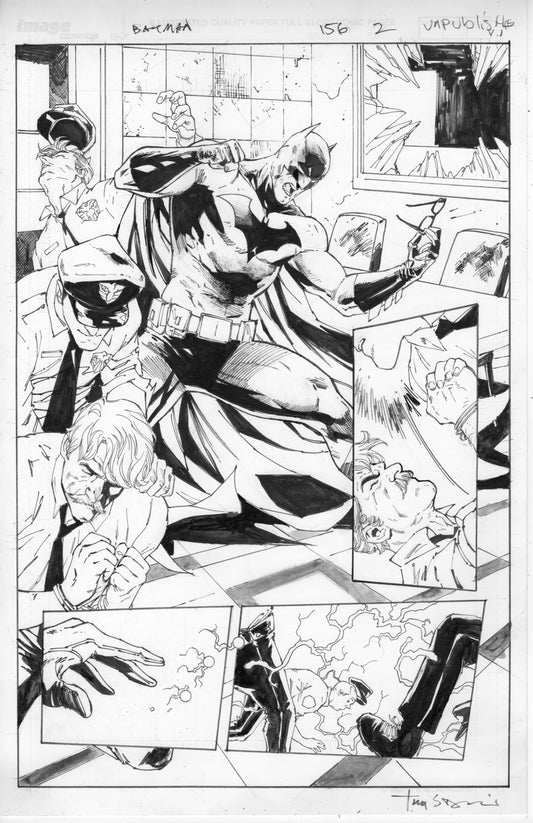 BATMAN 156 unpublished splash