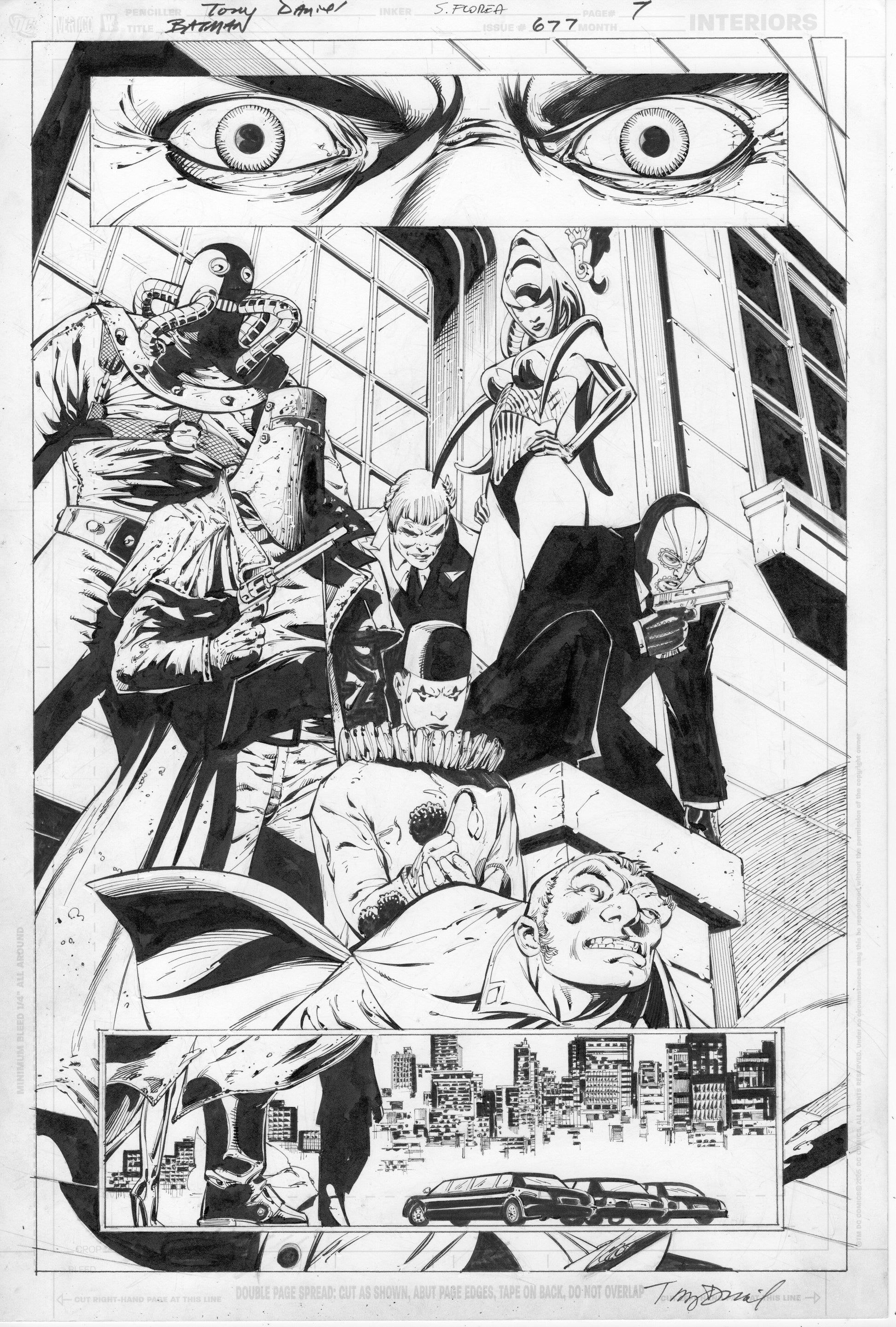 BATMAN R.I.P #677 splash Comic Art