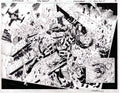 DEATHSTROKE NEW 52 DOUBLE PAGE SPREAD!  TONY S DANIEL Original Art