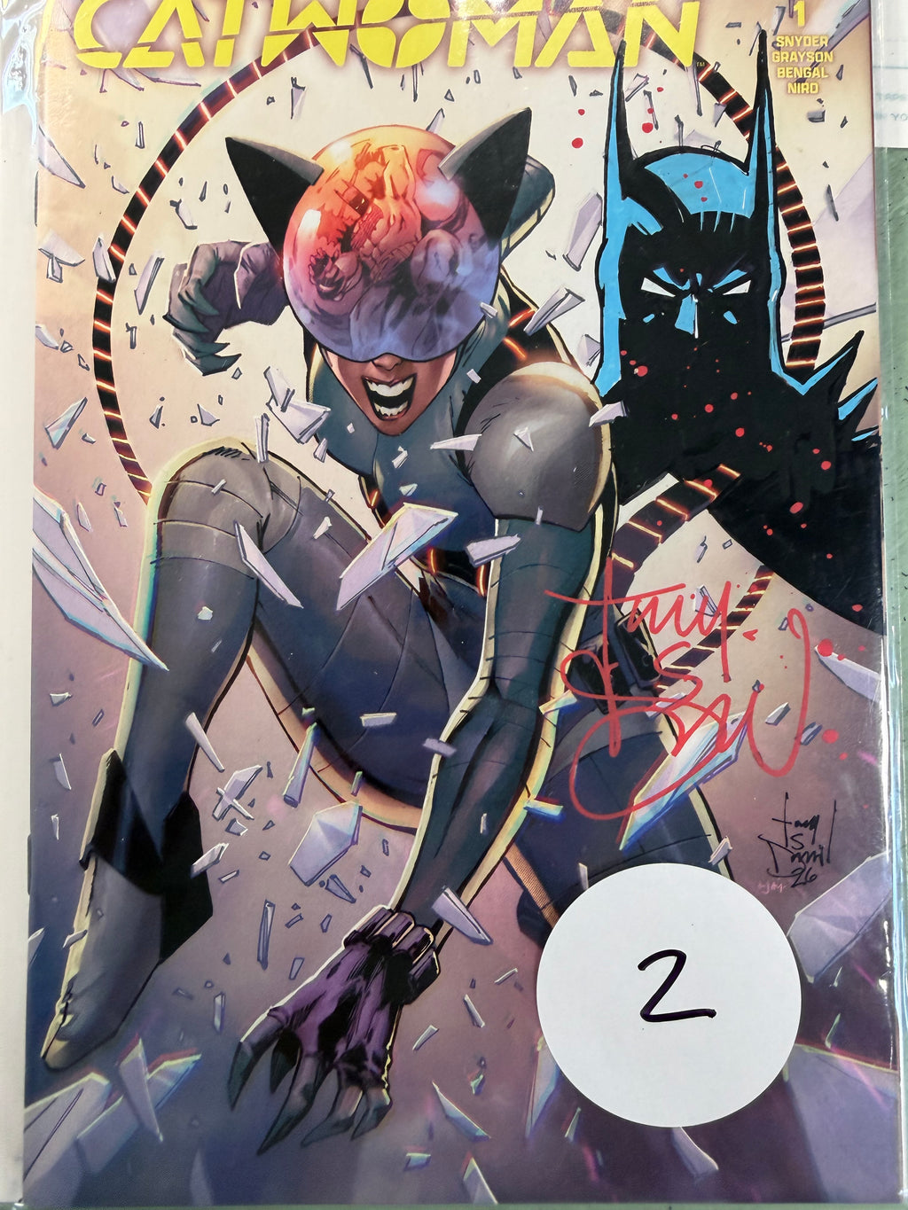 ABSOLUTE CATWOMAN REMARQUE #2- PICK YOUR NUMBER FOR LOTTO ENTRY