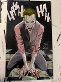 Joker Oil Painting Study 7 x 12 inches