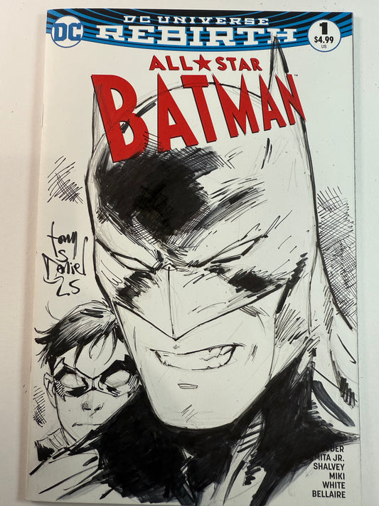 All Star Batman sketch cover Batman and Robin