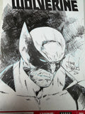 WOLVERINE HEADSHOT B\W Toned Sketch