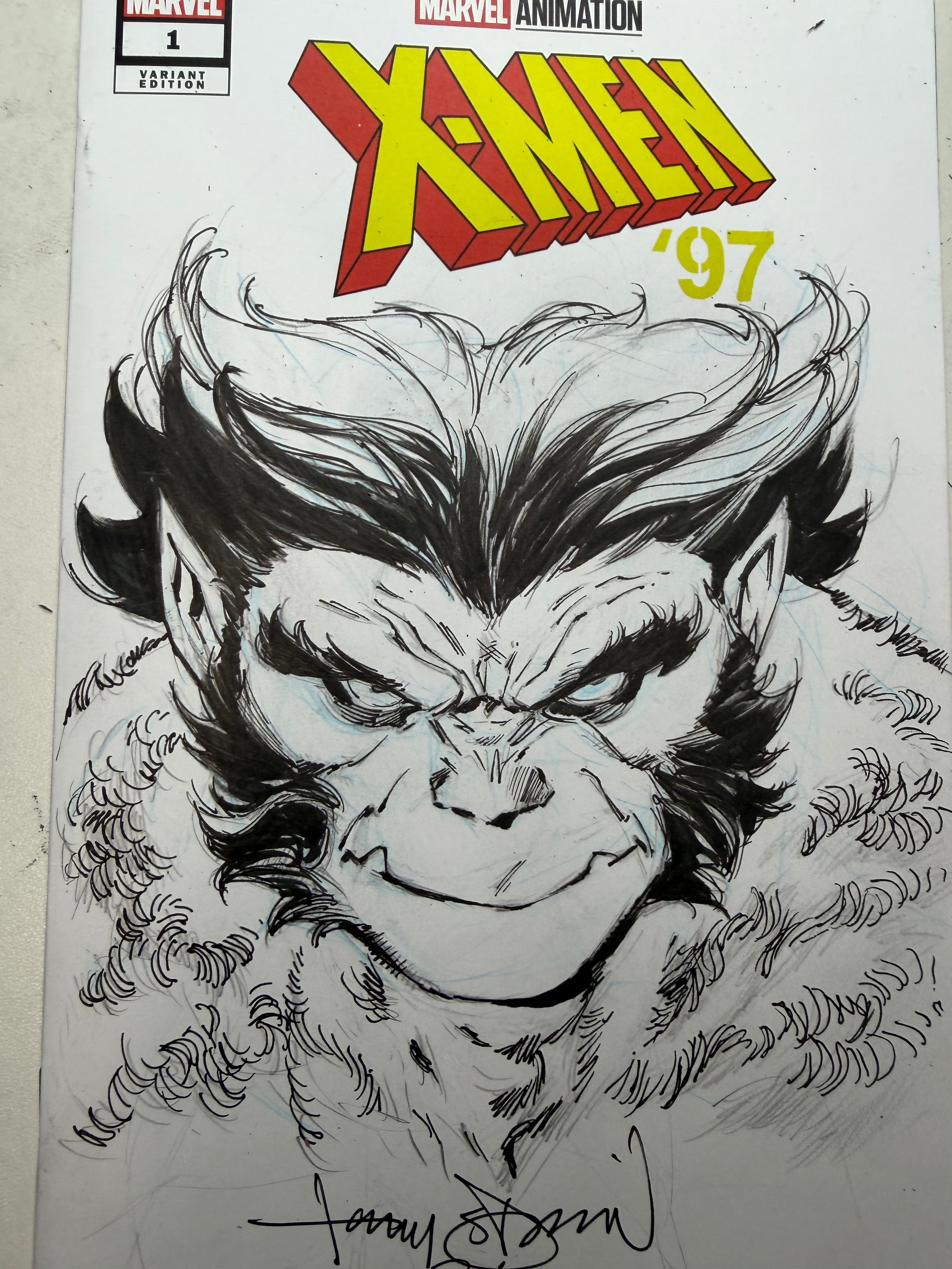 X-MEN 97 BEAST HEAD SCKETCH