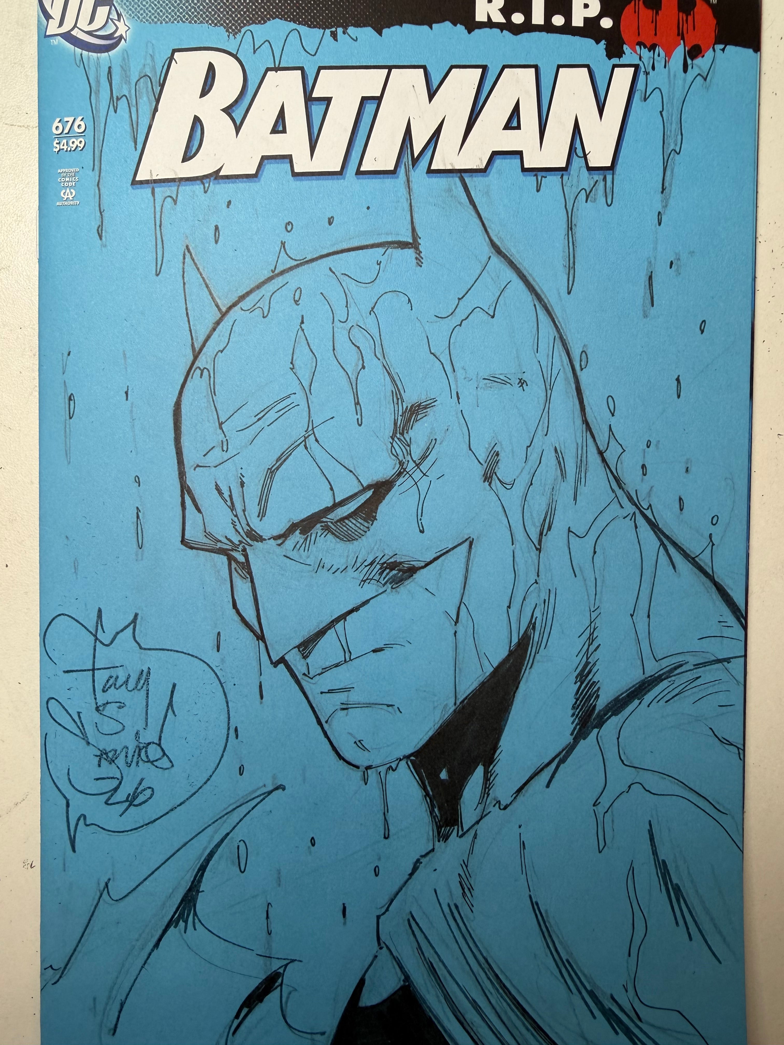 BATMAN RIP HEAD SKETCH!