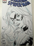 THE AMAZING SPIDER-MAN #1 BLACK CAT HEAD SKETCH
