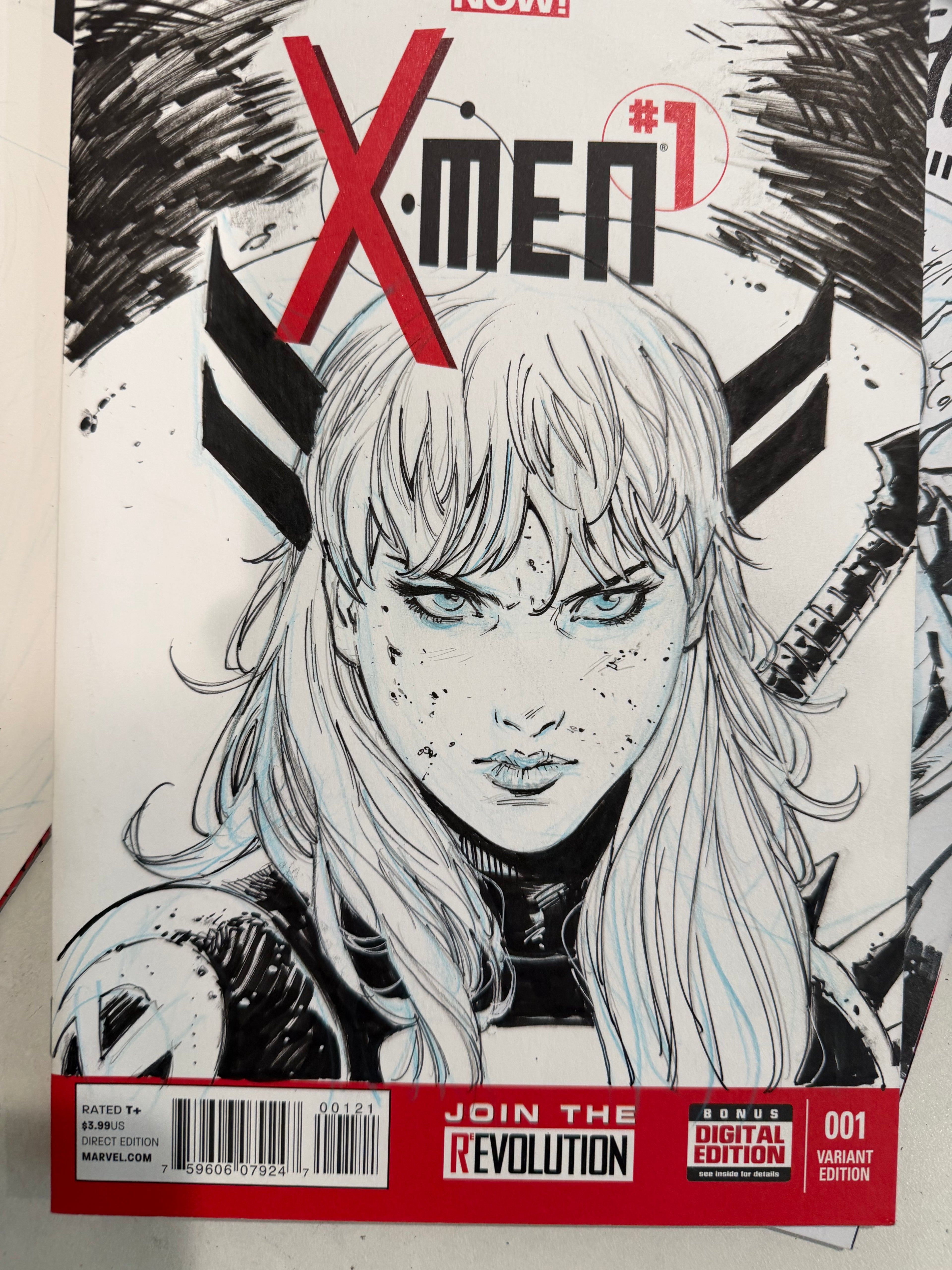 X-MEN #1 MAGIK HEAD SKETCH!