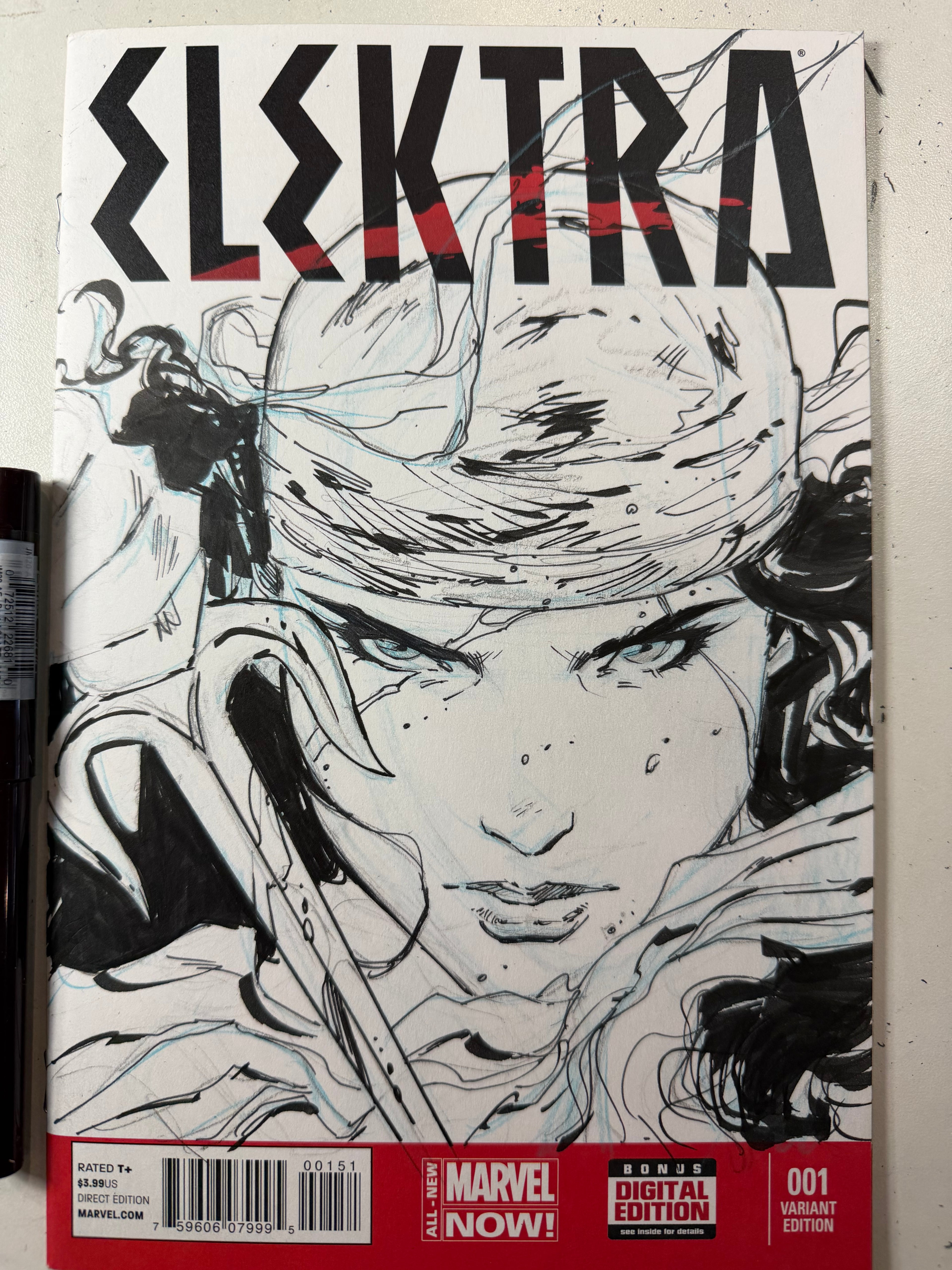 ELEKTRA # 1 HEAD SKETCH !