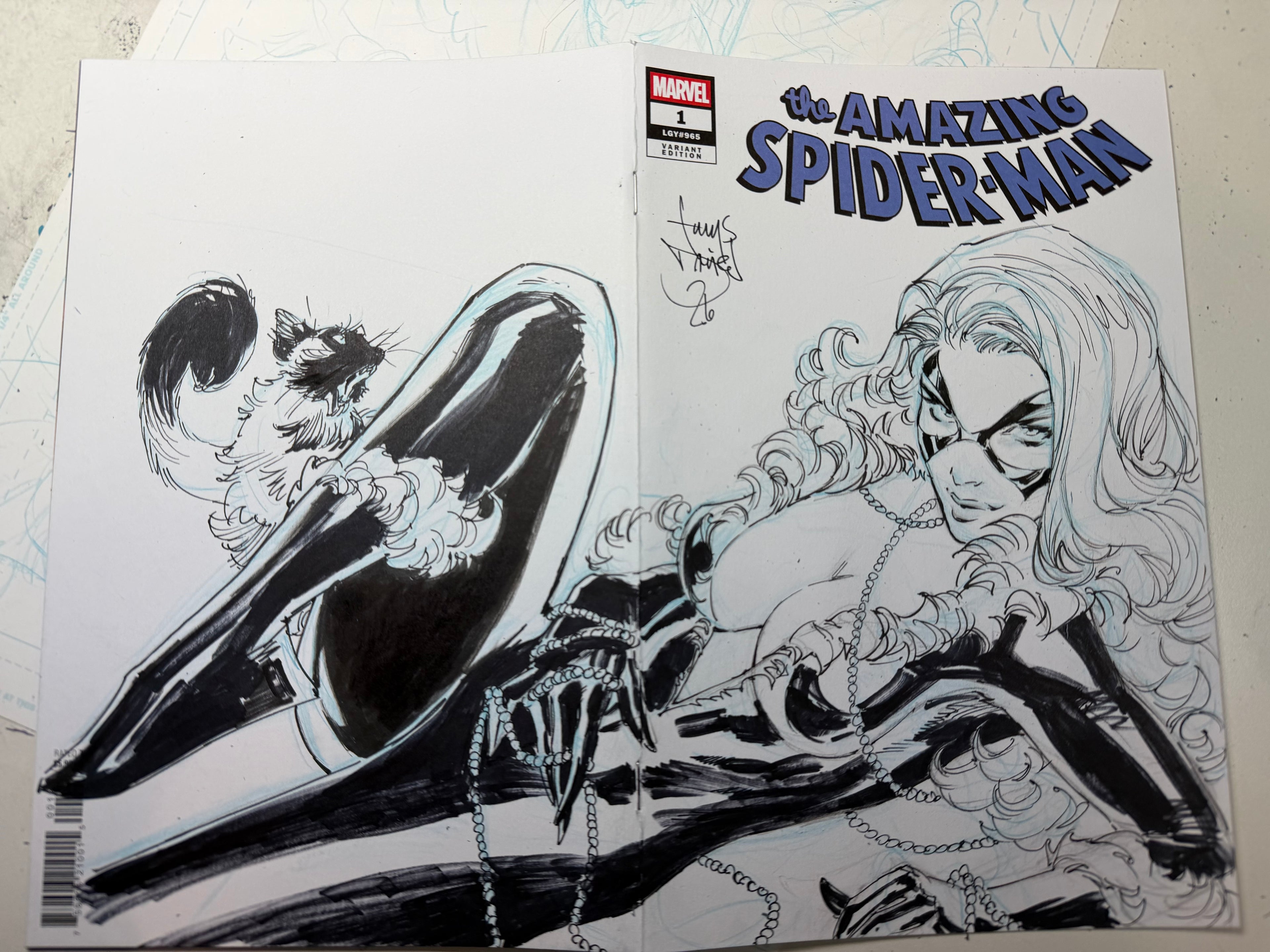 BLACK CAT DOUBLE COVER FULL BODY! WHAT?!