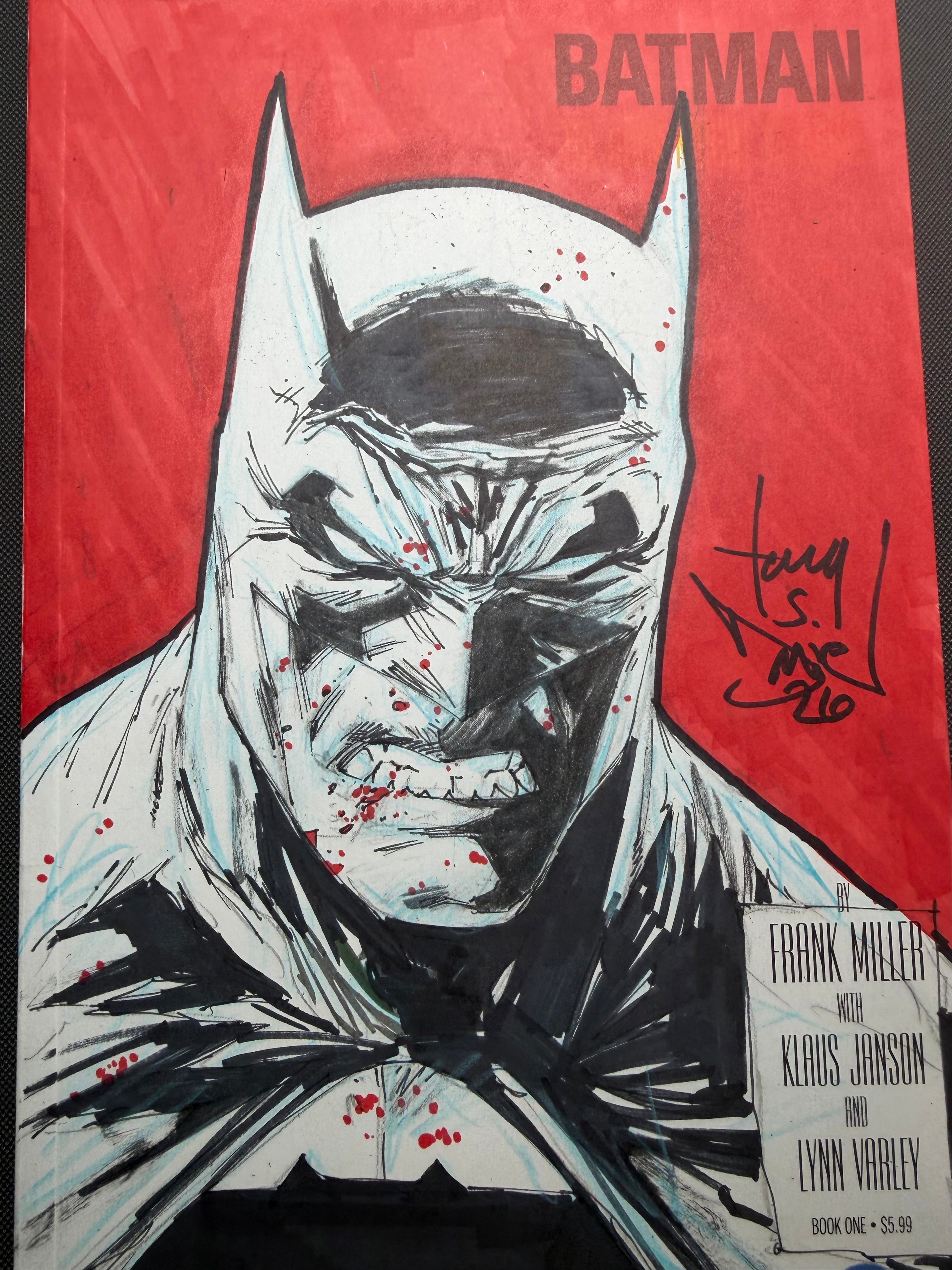 BATMAN DKR FRONT FACE! COLOR!