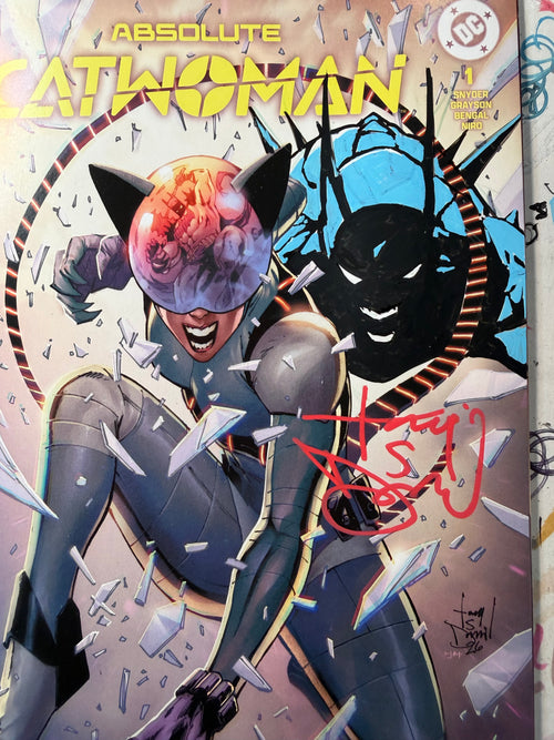 ABSOLUTE CATWOMAN REMARQUE / SECRET BAG PRIZES/WIN BATMAN & ROBIN 28 COVER OA