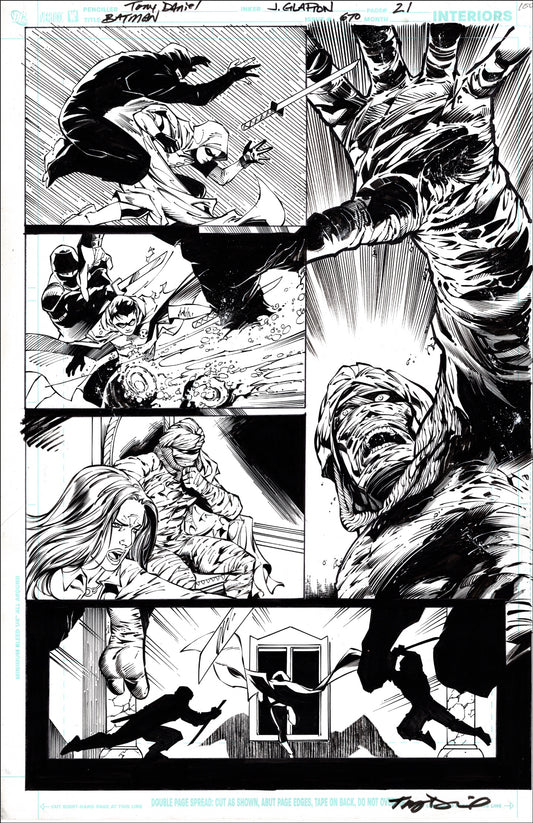 BATMAN 670 RA'S  by TONY S DANIEL Original Art