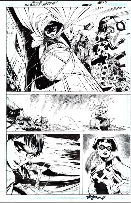 BATTLE FOR THE COWL DAMIAN  by TONY S DANIEL Original Art