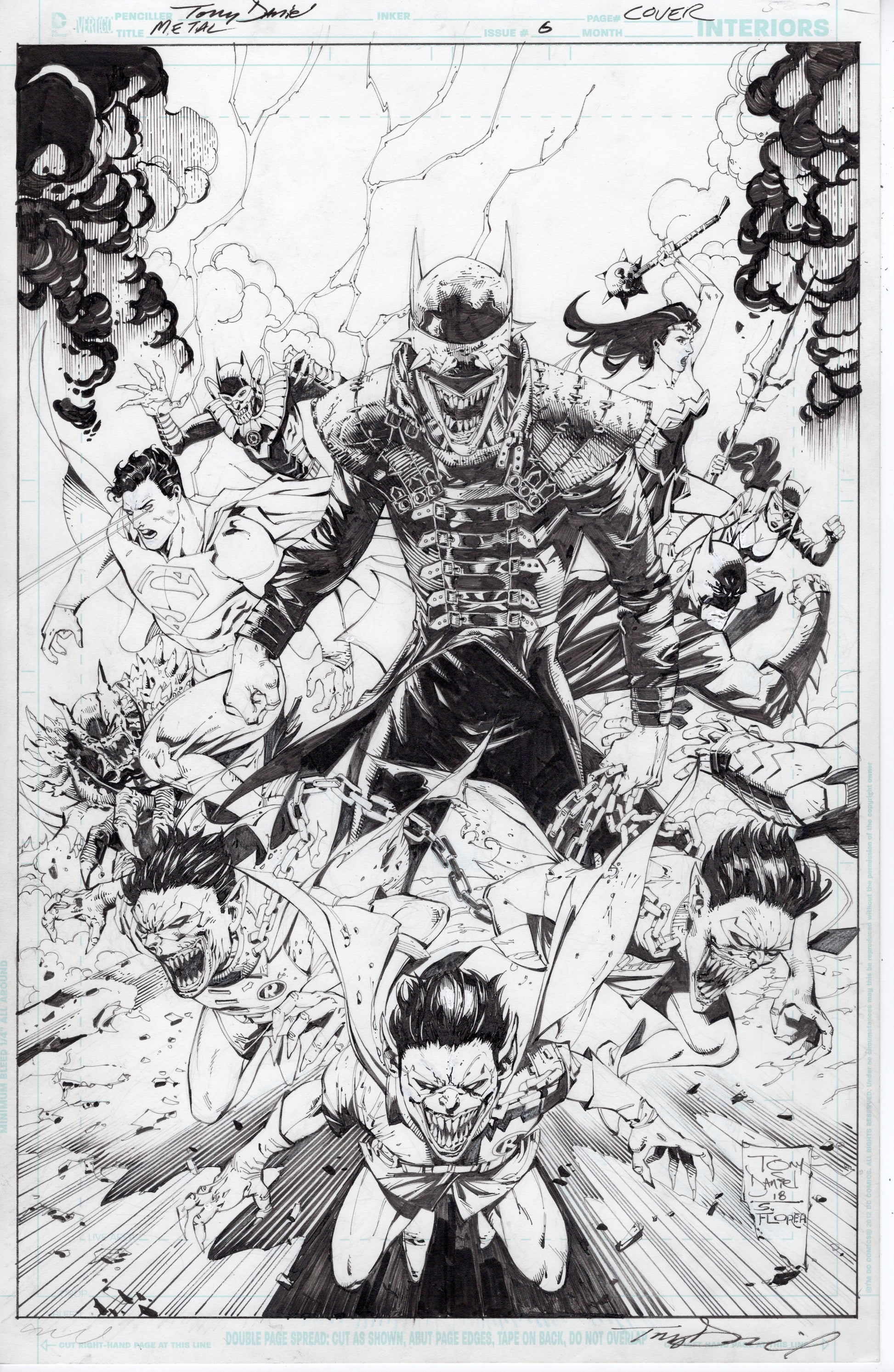 METAL #6 VARIANT COVER Comic Art