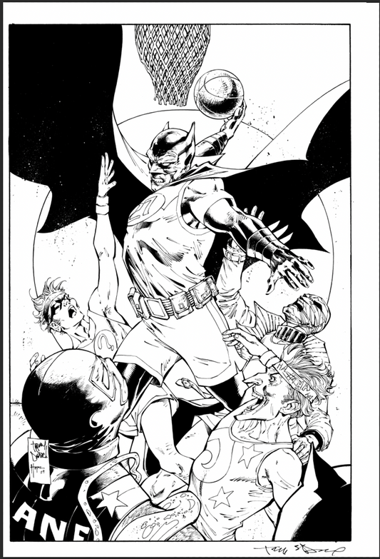 BATMAN HUSH #158VARIANT COVER COURTSIDE CARDSTOCK VARIANT