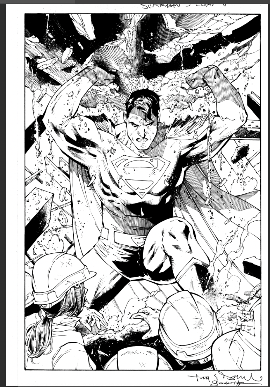 SUPERMAN UNLIMITED #3 Cover Variant Comic Art