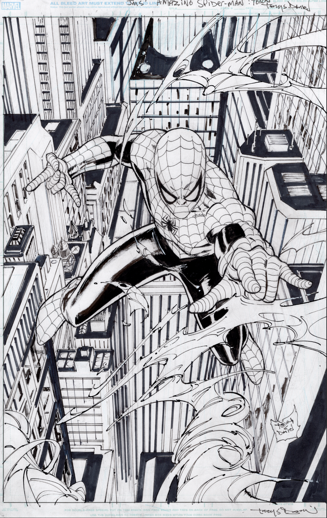 UNPUBLISHED AMAZING SPIDER-MAN TORN #1